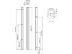 Connecting Tube Vogels 7227180 1,8 m Black, Verzenden, Nieuw