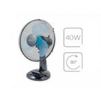MPM Bureauventilator 240V MWP-16/C zwart, Ophalen of Verzenden, Nieuw
