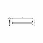 Handdoekhouder Draaibaar Ixi 39.5x11.2x2 cm RVS, Huis en Inrichting, Badkamer | Badtextiel en Accessoires, Ophalen of Verzenden