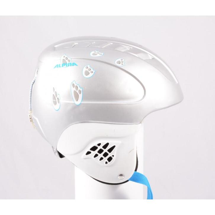 48 49 50 51 52 skihelm/snowboardhelm ALPINA CARAT BEAR, Silv, Sport en Fitness, Skiën en Langlaufen, Skiën, Overige typen, Gebruikt
