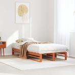vidaXL Bedframe zonder matras massief grenenhout wasbruin, Eenpersoons, Bruin, Verzenden, Nieuw