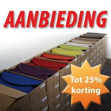 Kwalitatieve trapmatten/Halve maantjes in vele soorten beschikbaar voor biedingen