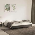 vidaXL Bedframe zonder matras 160x200 cm fluweel donkergrijs, Verzenden, 200 cm, 160 cm, Nieuw
