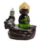 Backflow Wierook Houder Mediterende Boeddha (95 mm), Nieuw, Verzenden