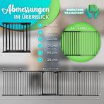 Veiligheidshek - Haardscherm - Hondenhek - 480 cm - Zwart -, Verzenden, Zo goed als nieuw