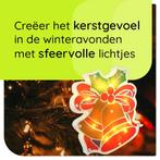Kerstverlichting Raam Kerstbellen - 16.5x17cm - Inclusief, Verzenden, Nieuw