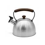 Meyerhoff RVS Fluitketel 2,5L – Geborsteld Zilver – Houten, Ophalen of Verzenden, Nieuw