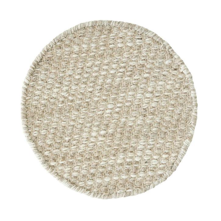 *WOONWINKEL* Must Living Asuri Rond Vloerkleed 250 Cm Zandkl, Huis en Inrichting, Woonaccessoires | Overige, Nieuw, Verzenden
