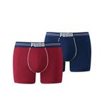 Puma Boxershort 2Pack COTTON STRETCH Blue / Red, Verzenden