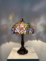 Stile Tiffany - Tafellamp - Glas-in-lood, Antiek en Kunst, Curiosa en Brocante