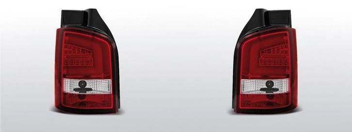Achterlichten Volkswagen T5 2003-2015 | LED | rood / wit | A, Auto-onderdelen, Verlichting, Nieuw, Volkswagen, Verzenden