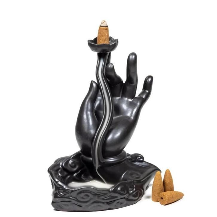 Wierookbrander Backflow Waterval Lotushand, Huis en Inrichting, Woonaccessoires | Overige, Ophalen of Verzenden