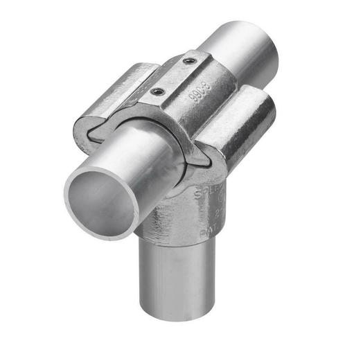 Buiskoppeling Openschuifbaar T-stuk Ø 48 mm Aluminium, Doe-het-zelf en Verbouw, IJzerwaren en Bevestigingsmiddelen, Nieuw, Verzenden