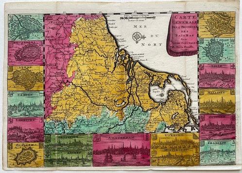 Nederland, België, Luxemburg - Benelux; P. de la Feuille -, Boeken, Atlassen en Landkaarten