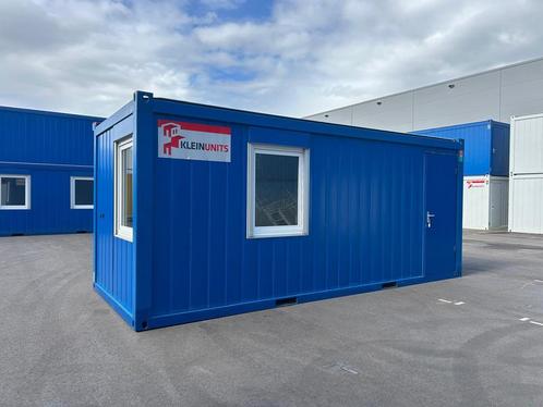 Kantoorunit 6x2,44 meter | Leeg | snel leveren | Ral 5010, Doe-het-zelf en Verbouw, Bouwketen en Schaftketen, Gebruikt
