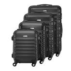 Trolley Reiskofferset / Kofferset Rome - 4-delig - Zwart - A, Verzenden, Nieuw