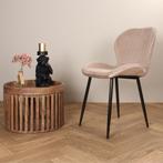 Eetkamerstoel  Velvet Champagne - Armstoel Champagne  -, Huis en Inrichting, Ophalen of Verzenden, Nieuw