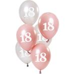 Ballonnen 18 Jaar Glossy Pink (6st), Kleding | Dames, Ophalen of Verzenden, Nieuw