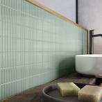 Wandtegel tokyo ribbel fern groen 5x30 cm wandtegel, Doe-het-zelf en Verbouw, Tegels, Ophalen, Nieuw, 10 m² of meer, Wandtegels