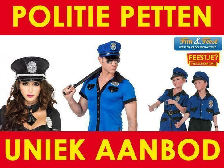 Politiepet carnaval-  Mega aanbod politie petten, Kleding | Heren, Hoeden en Petten, Pet, Nieuw, Ophalen of Verzenden