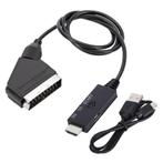 HDMI (m) naar Scart (m) converter kabel / zwart -, Audio, Tv en Foto, Audiokabels en Televisiekabels, Nieuw, Ophalen of Verzenden