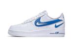 Nike Air Force 1 Low 07 FM Cut Out Swoosh White Game Royal, Kleding | Dames, Verzenden, Wit, Nieuw, Sneakers of Gympen