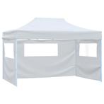 Partytent met 4 zijwanden inklapbaar 3x4,5 m wit (Overige), Huis en Inrichting, Verzenden, Nieuw