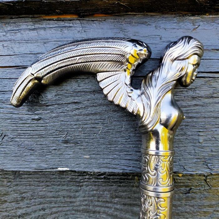 Wandelstok - engel - legering alumimium, Antiek en Kunst, Kunst | Designobjecten