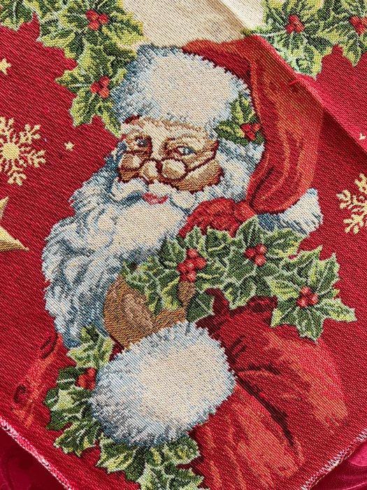 Tafelmiddenstuk - Prachtig rood tafelstuk met de kerstman. -, Diversen, Kerst