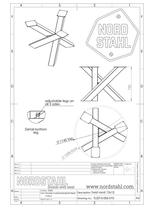 Stalen onderstel tafel - Twist circle leg heavy - Nordstahl, Huis en Inrichting, Tafelonderdelen, Verzenden, Nieuw