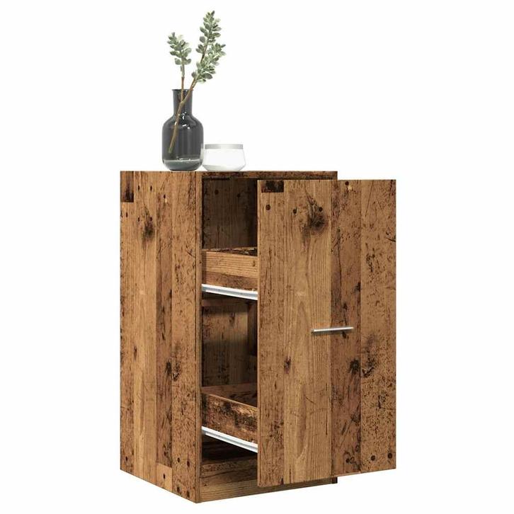 vidaXL Apothekerskast 40x41x77,5 cm bewerkt hout oud, Huis en Inrichting, Kasten | Overige, Nieuw, Verzenden