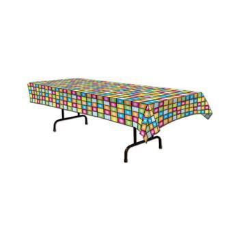 Discovloer tafelkleed 275 x 135 cm - Disco feest, Hobby en Vrije tijd, Feestartikelen, Verzenden