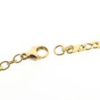 Gouden gourmet/infinity schakel ketting | 52 cm, Sieraden, Tassen en Uiterlijk, Kettingen, Ophalen of Verzenden, Gebruikt, Overige kleuren