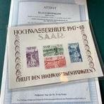 Saarland 1948 - Hoogwater blok met plaatfout (verschoven, Postzegels en Munten, Postzegels | Europa | Frankrijk, Gestempeld