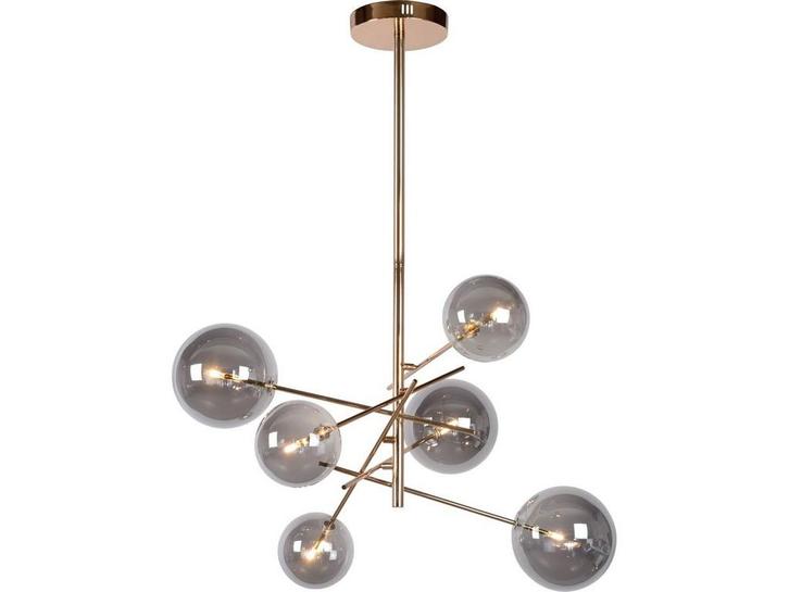 Lucide ALARA - Hanglamp - Ø 72 cm - 6x1,5W LED 2700K - Goud, Huis en Inrichting, Woonaccessoires | Overige, Zo goed als nieuw