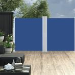 vidaXL Windscherm uittrekbaar 160x600 cm blauw, Tuin en Terras, Nieuw, Verzenden