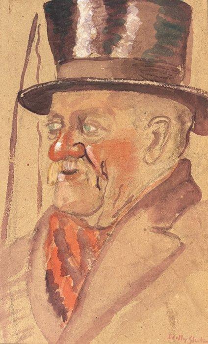 Willy Sluiter (1873-1949) - Portret van koetsier, Antiek en Kunst, Kunst | Schilderijen | Klassiek