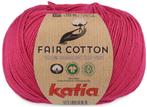 Katia Fair Cotton - 32 framboosrood - Biologisch Katoengar, Hobby en Vrije tijd, Breien en Haken, Ophalen of Verzenden, Nieuw