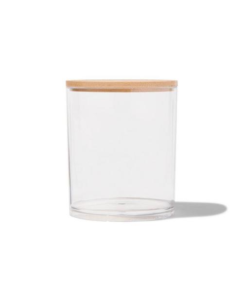 HEMA Organizer rond transparant met deksel Ø8.7x10.6, Huis en Inrichting, Badkamer | Badtextiel en Accessoires, Nieuw, Verzenden