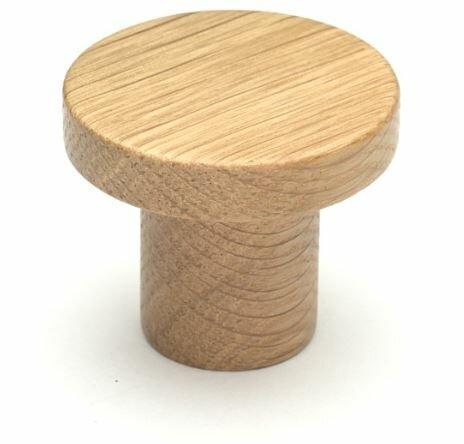 Meubelknop Stockholm Ø48mm eiken, Doe-het-zelf en Verbouw, Hang- en Sluitwerk, Nieuw, Ophalen of Verzenden