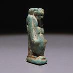 Oud-Egyptisch Faience Amulet van de godin Toeris. Late
