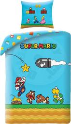 Nintendo Mario Dekbedovertrek 140x200cm Polyester, Verzenden, Nieuw