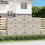 vidaXL Schanskorf gewelfd 300x50x180/200 cm gegalvaniseerd, 100 cm of meer, Verzenden, Nieuw, Metaal
