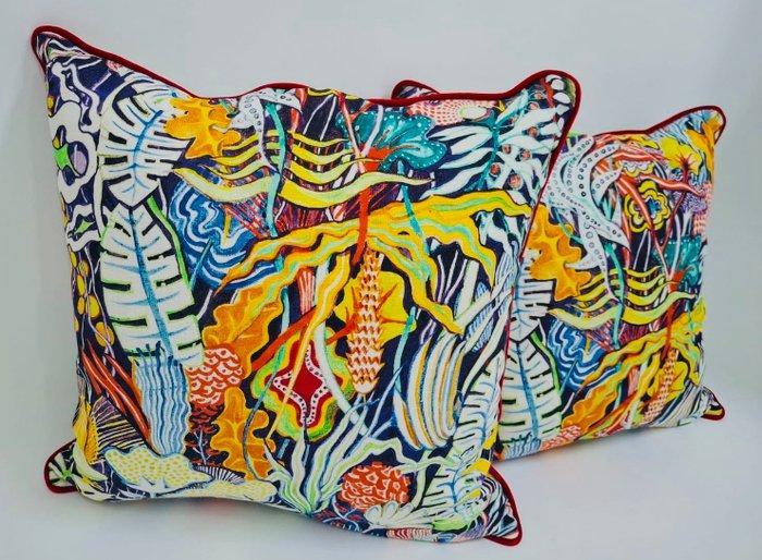 Due cuscini | Pierre Frey - Kussen (2), Antiek en Kunst, Kunst | Designobjecten