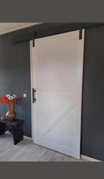 Binnendeur, schuifdeur, barnwooddeur (met railsysteem), 100 tot 120 cm, Glas, 215 cm of meer, Binnendeur