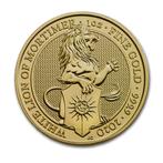 Gouden Queens Beasts White Lion of Mortimer 2020, Postzegels en Munten, Edelmetalen en Baren, Verzenden