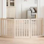 vidaXL Hondenhek opvouwbaar 3 panelen 150 cm populierenhout, Dieren en Toebehoren, Honden-accessoires, Verzenden, Nieuw