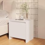 vidaXL Nachtkastje 45x34x44,5 cm bewerkt hout wit, Huis en Inrichting, Slaapkamer | Nachtkastjes, Minder dan 45 cm, Verzenden