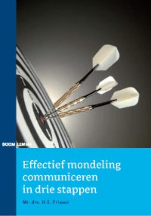 Effectief mondeling communiceren in drie stapp 9789059317000, Boeken, Economie, Management en Marketing, Zo goed als nieuw, Verzenden