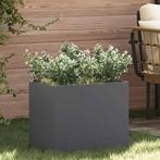 vidaXL Tuin Bloempot Antraciet Koudgewalst staal, Tuin en Terras, Bloembakken en Plantenbakken, Verzenden, Minder dan 60 cm, Nieuw